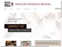 Tablet Screenshot of honeydohandymansd.com